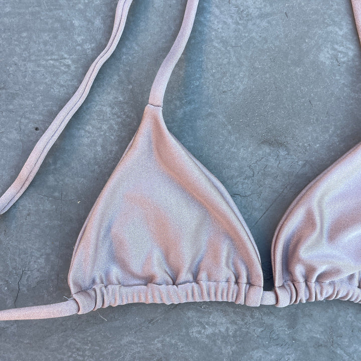 Champagne Sand Triangle Bikini Top-2