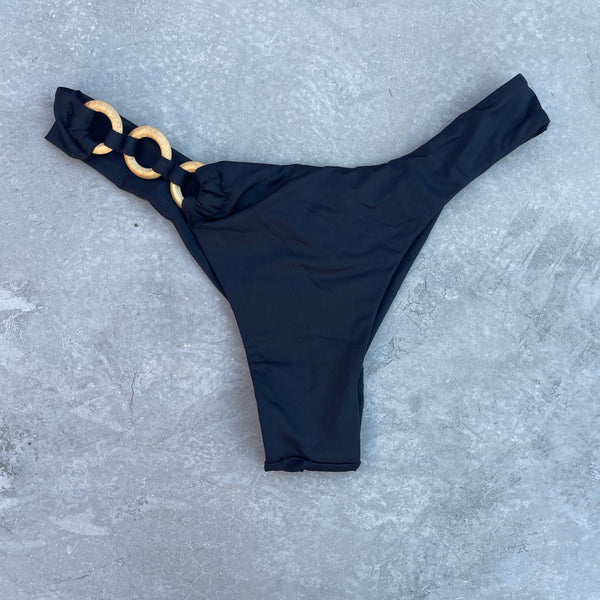 Light Black Bia Bikini Bottom-0