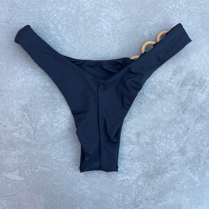 Light Black Bia Bikini Bottom-1