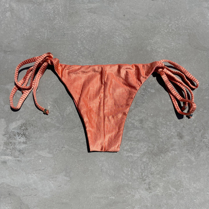 Coral Coast Ribbed Side Tie Bikini Bottom-1