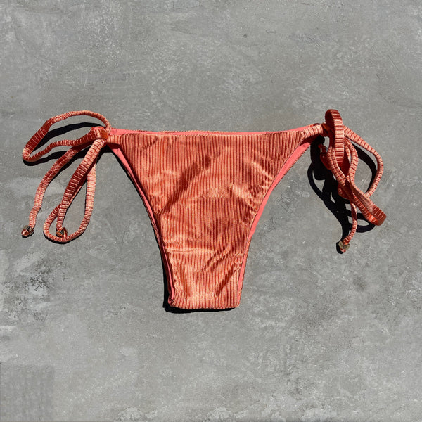 Coral Coast Ribbed Side Tie Bikini Bottom-0