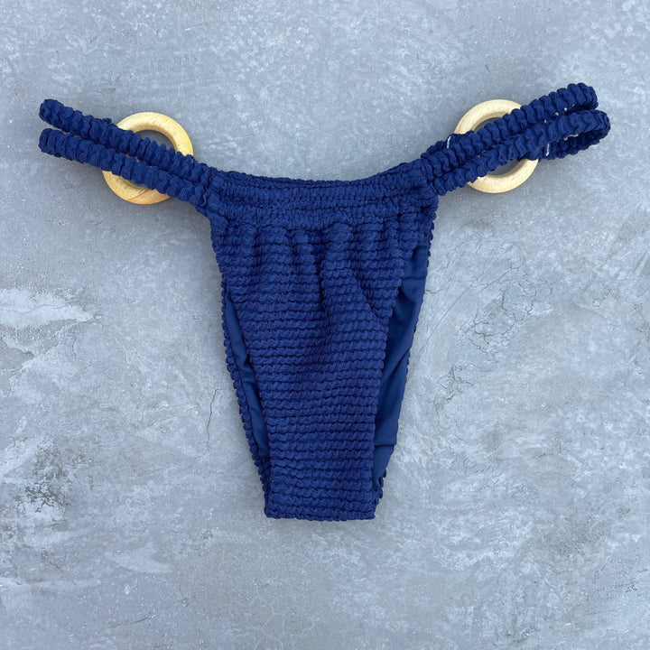 Midnight Waves Textured Kayla Bikini Bottom-2