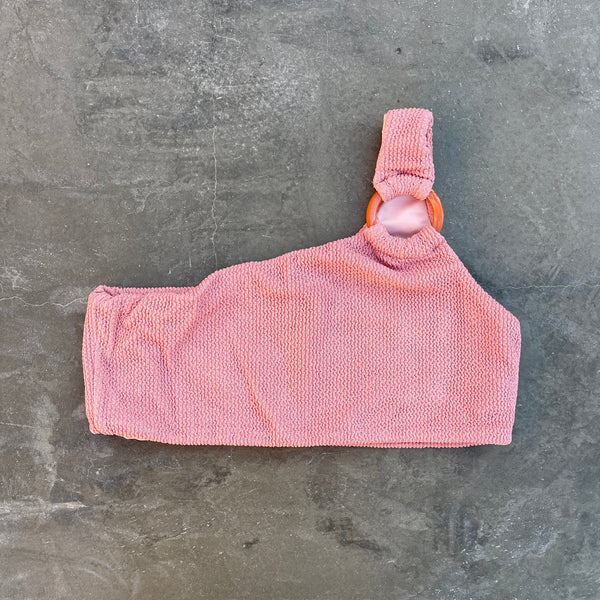 Pink Sunset Textured Jade Bikini Top-0