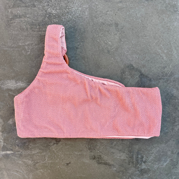 Pink Sunset Textured Jade Bikini Top-2