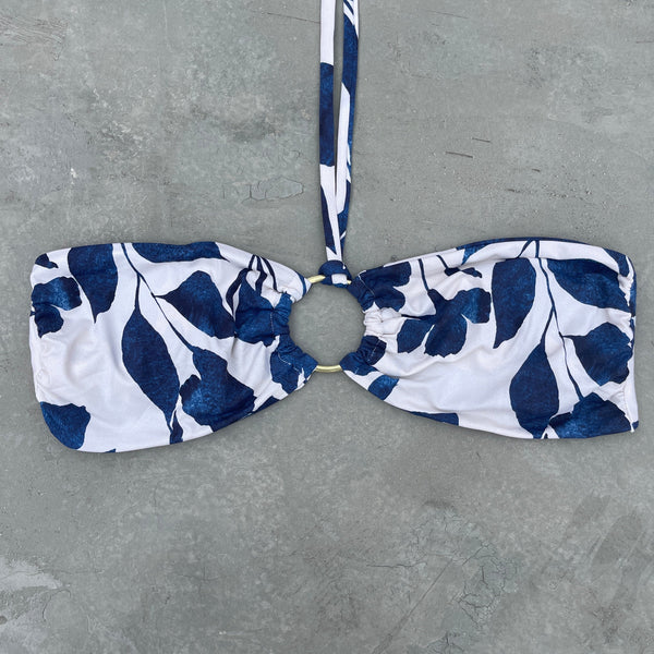Sapphire Bloom Strapless Bikini Top-0