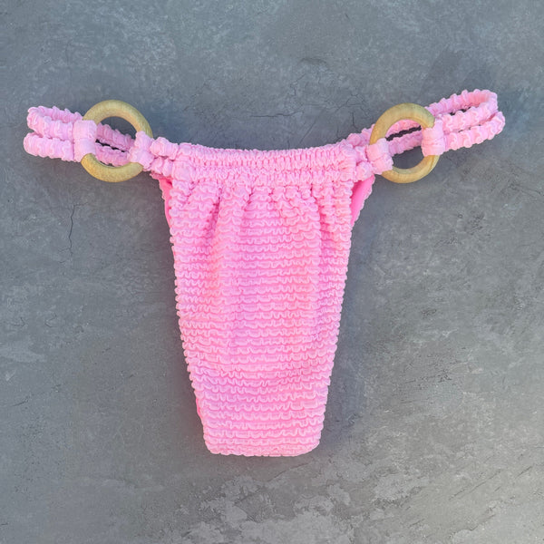 Pink Milk Shake Textured Kayla Bikini Bottom-0