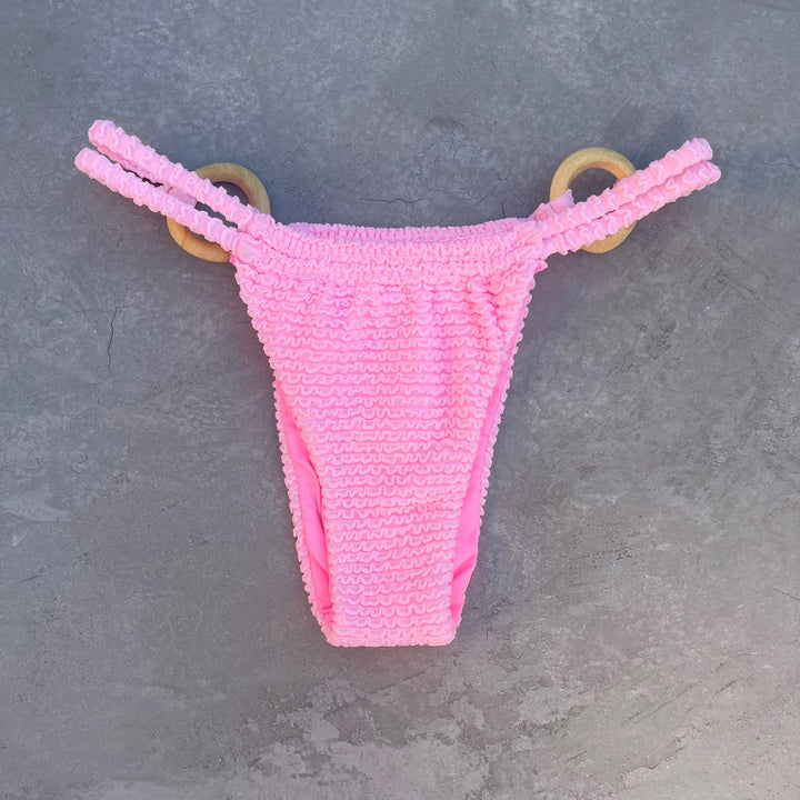 Pink Milk Shake Textured Kayla Bikini Bottom-1