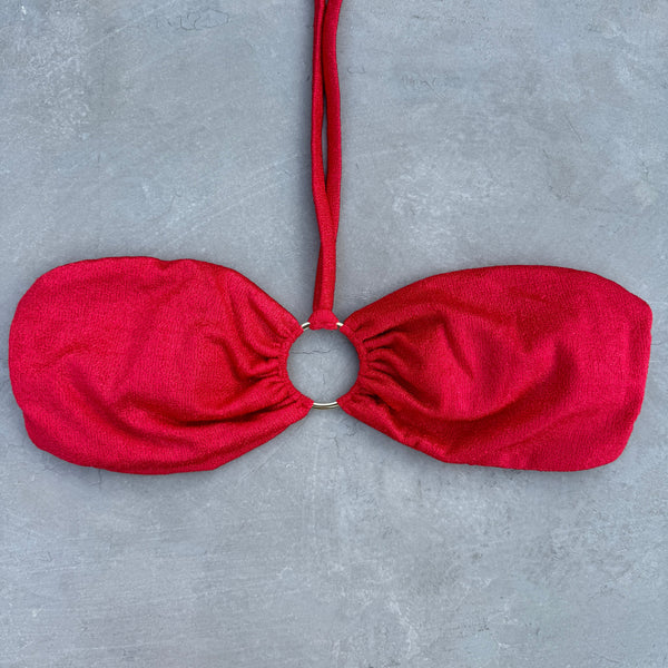 Fuego Del Mar Lux Textured Strapless Bikini Top-0