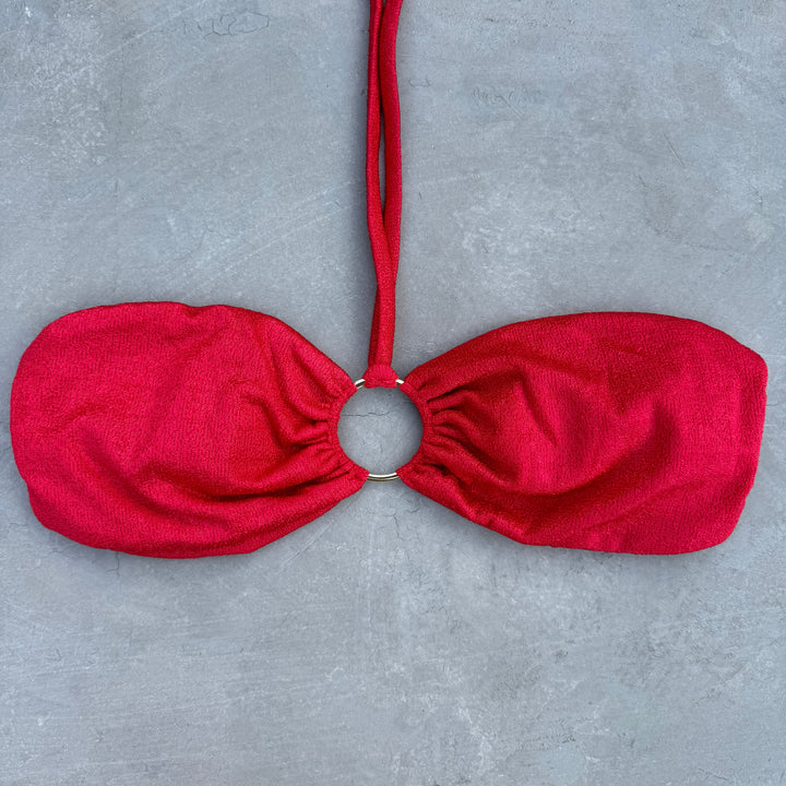 Fuego Del Mar Lux Textured Strapless Bikini Top-0