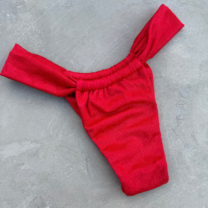 Fuego Del Mar Lux Textured Curtain Bikini Bottom-1