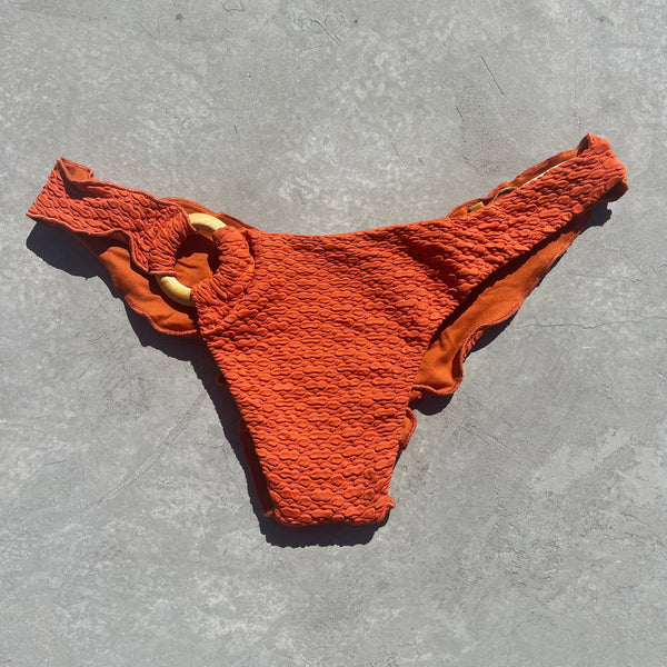 Sunkissed Amber Lili Ripple with ring Bikini Bottom-0