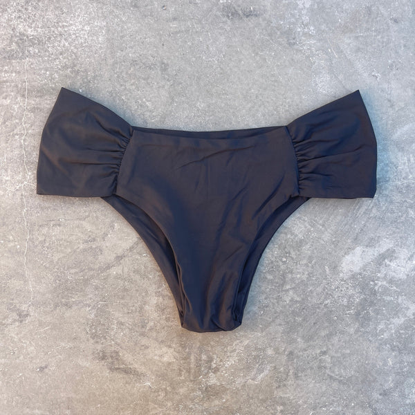 Light Black Classy Cheeky Bikini Bottom-0