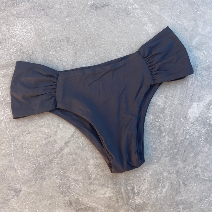 Light Black Classy Cheeky Bikini Bottom-1