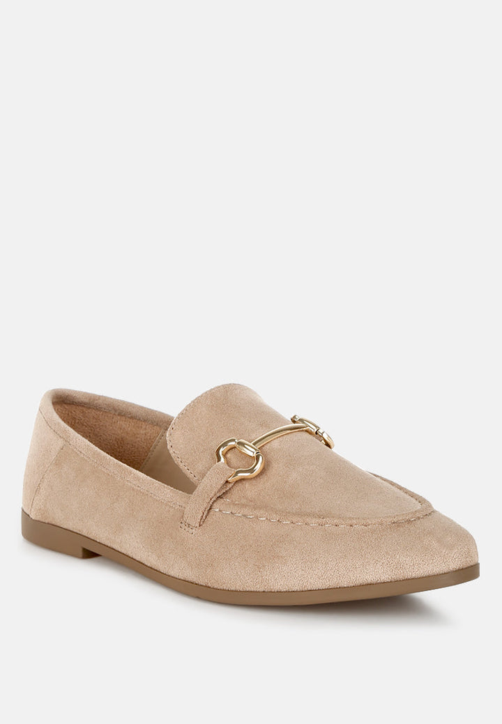 Kingsley Horsebit Embellished Loafers-1
