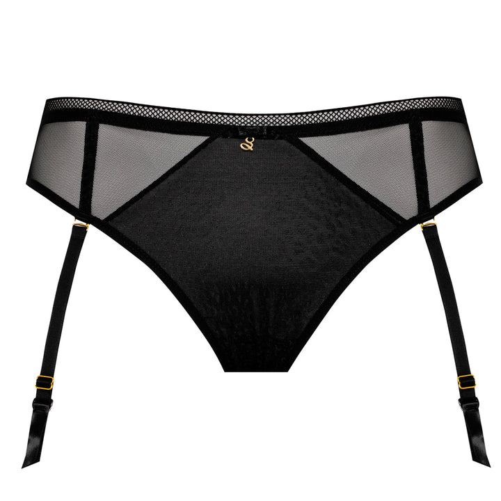 Transparent Tulle Brazilian Garter Panty Samanta Leo-2