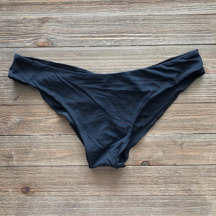 Light Black Lili Ripple Bikini Bottom-1
