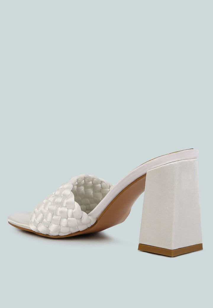 Lust Look Braided Satin Block Sandals-2
