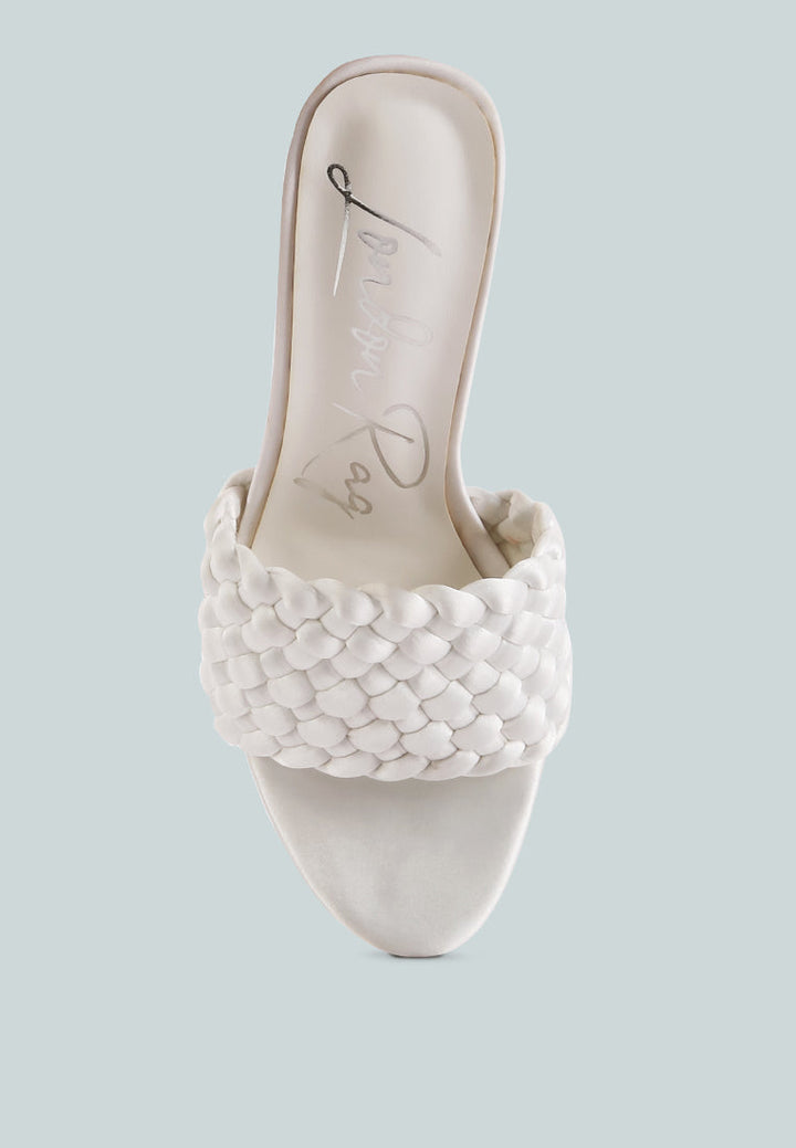 Lust Look Braided Satin Block Sandals-3