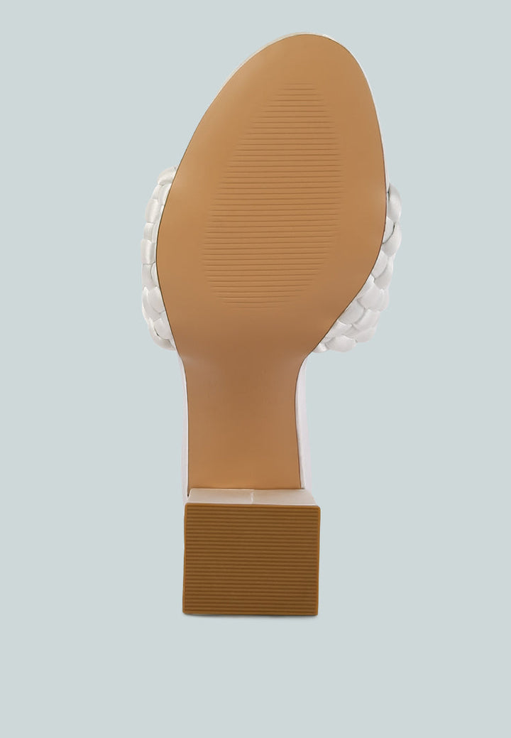 Lust Look Braided Satin Block Sandals-4