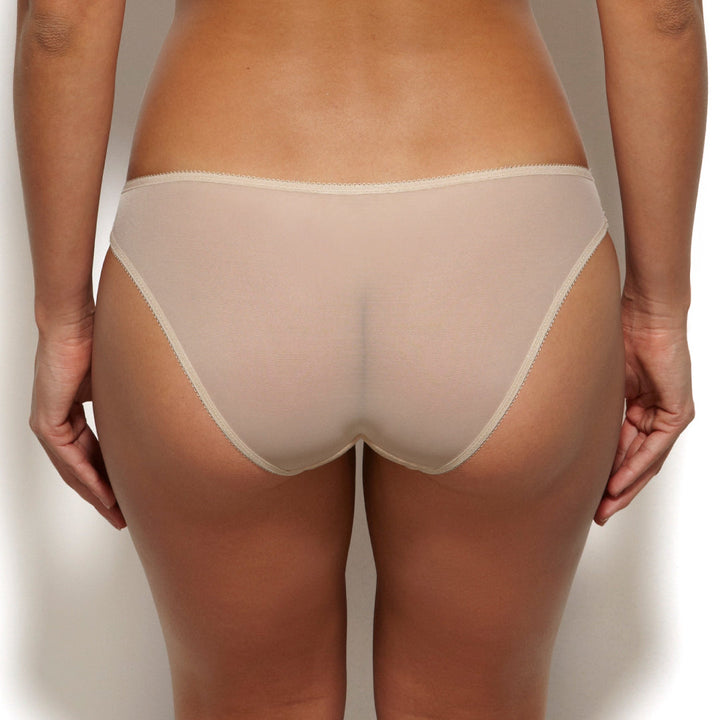 Sheer Lace Bikini Panty Gossard Glossies Lace Nude-1