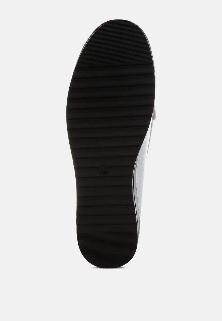 Larana Metallic Tassel Detail Loafers-4