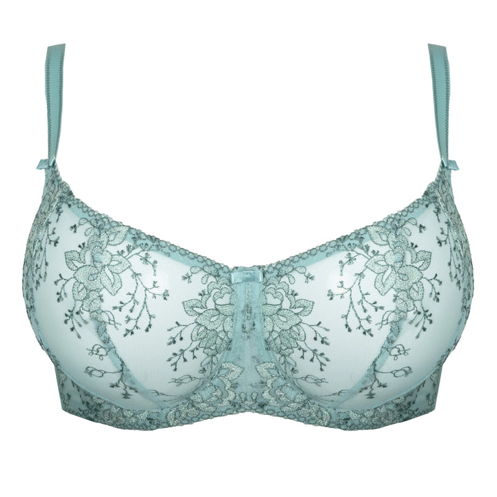 Sheer Embroidery Balconette Bra Laurel-4