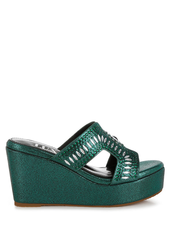 Marnier Diamante & Rhinestone Detail Cut-Out Sandals-5