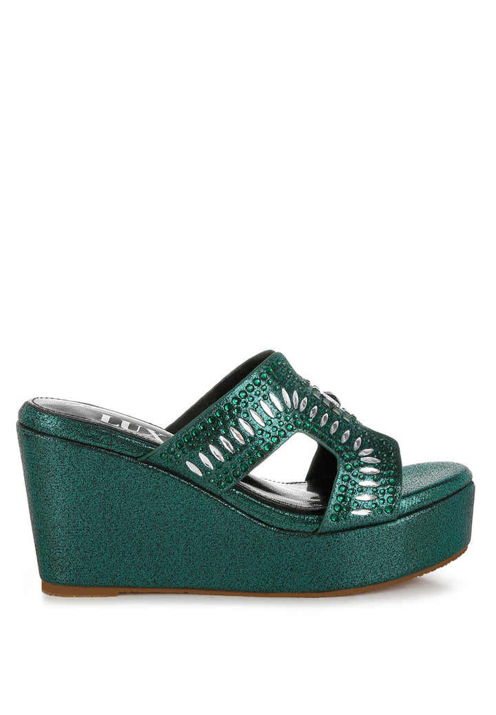Marnier Diamante & Rhinestone Detail Cut-Out Sandals-5