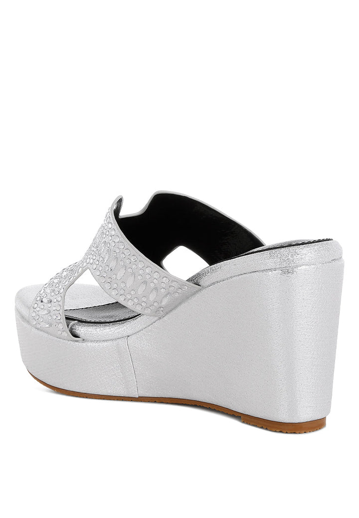 Marnier Diamante & Rhinestone Detail Cut-Out Sandals-3