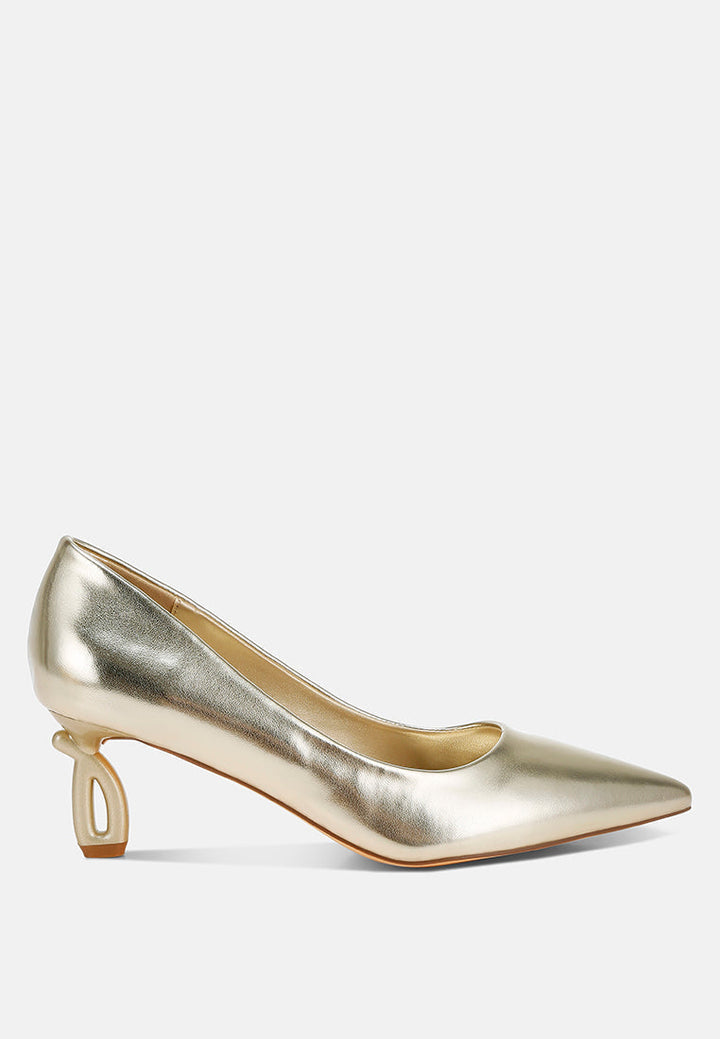 Tagetes Metallic Fantasy Heel Pumps-5