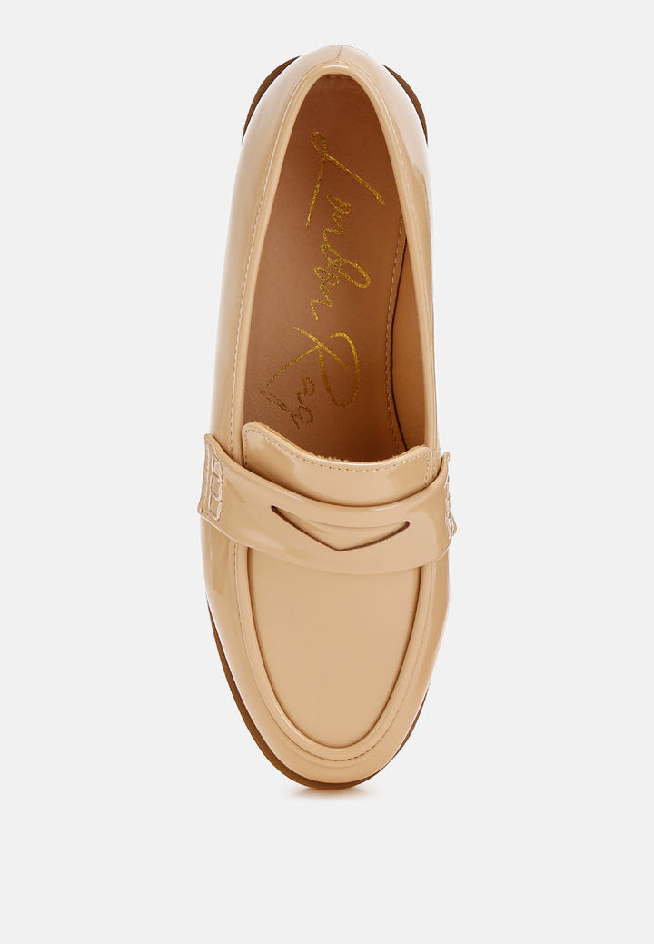 Mogul Penny Strap Detail Loafers-3