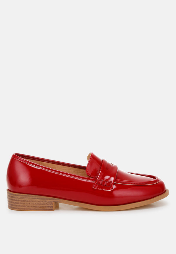 Mogul Penny Strap Detail Loafers-5