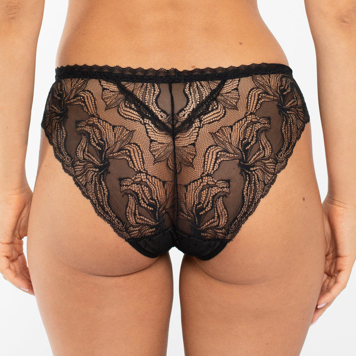 Sheer Mesh Polka Dot Bikini Panty Samanta Nyks-1