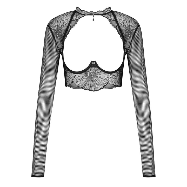 Sexy Fishnet Open Cup Top Obsessive Mibelia-2