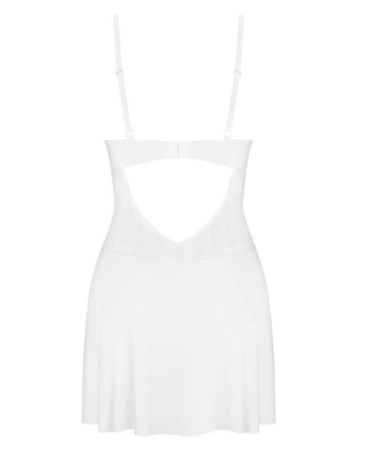 Sheer Mesh Chemise & Thong Panty Obsessive Alissium-4