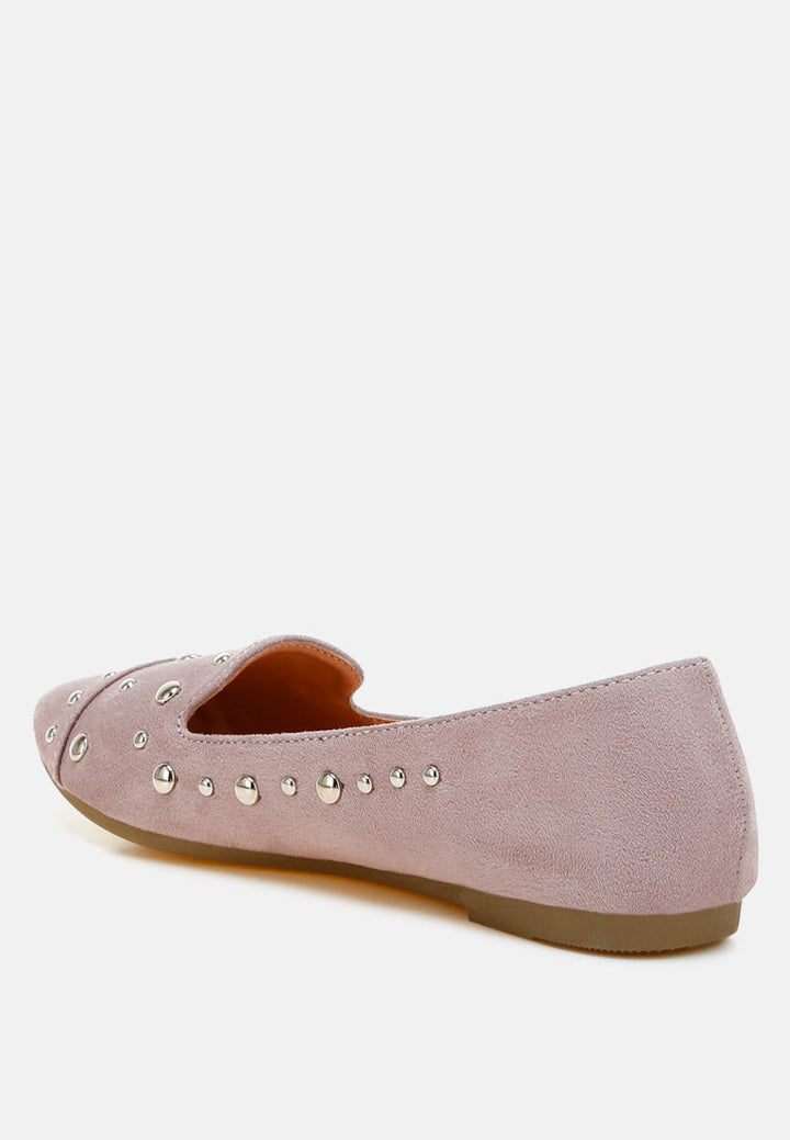 Olesia Stud Emebllished Ballet Flats-2