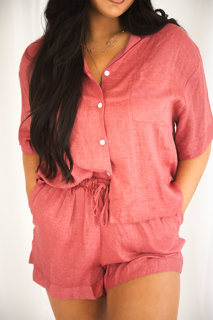 Orchid Linen Matching Set-1