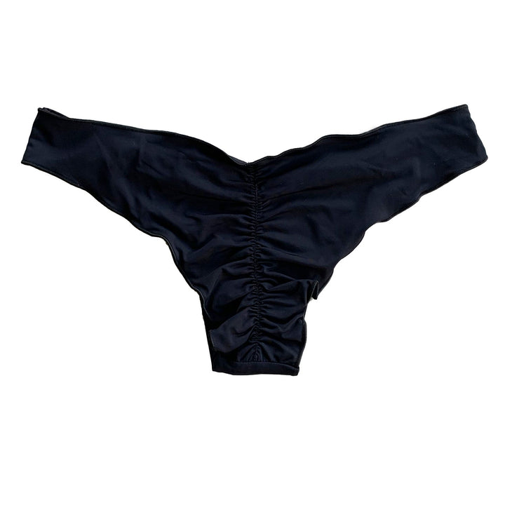 Light Black Lili Ripple Bikini Bottom-2