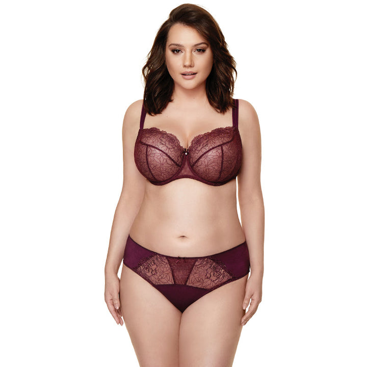 Semi Sheer Low Rise Bikini Panty Pamela Aubergine-4