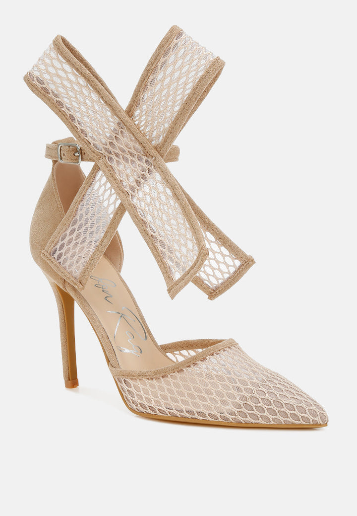 Regenta Big Bow Detail Stiletto Sandals-1