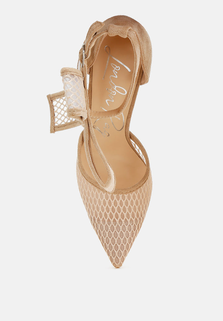 Regenta Big Bow Detail Stiletto Sandals-3