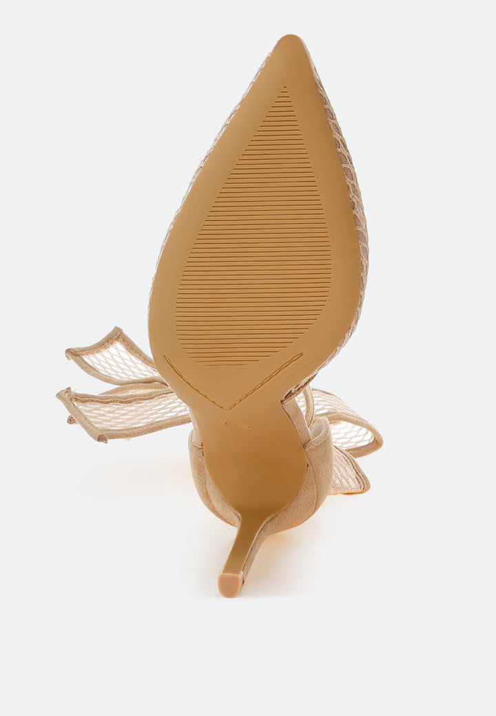 Regenta Big Bow Detail Stiletto Sandals-4