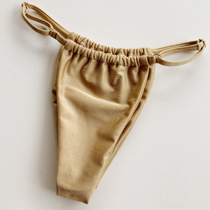 Almond Bronze Tanga Curtain Bikini Bottom-1
