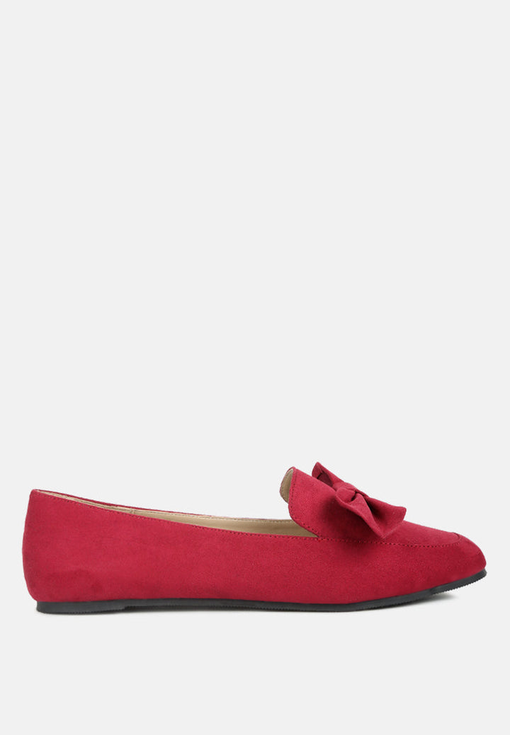 Remee Front Bow Loafers-6