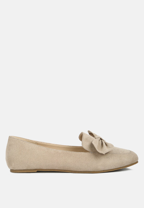 Remee Front Bow Loafers-5