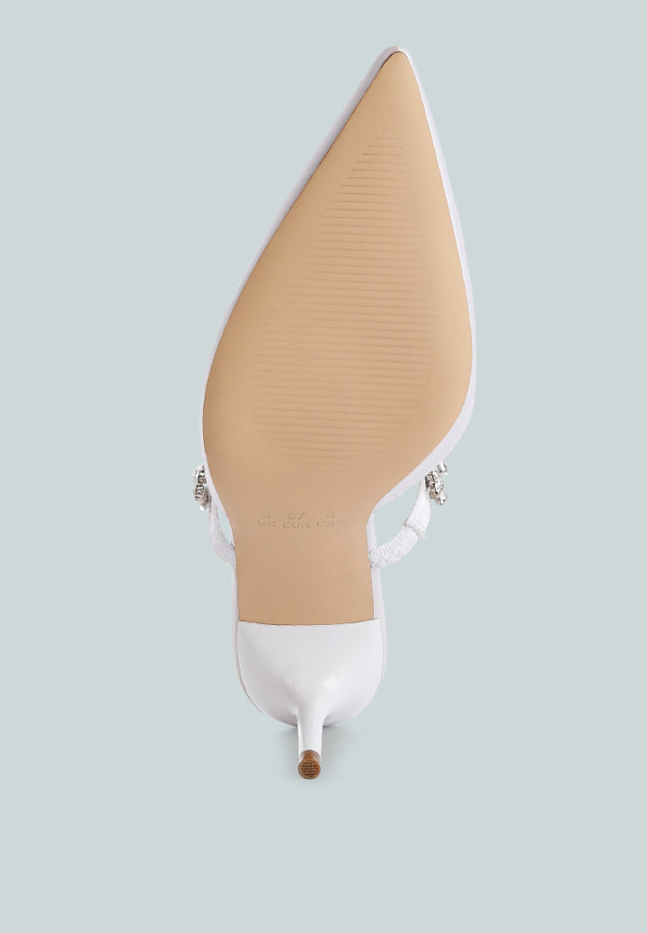 Sena Diamante Stiletto Mules Sandals-4