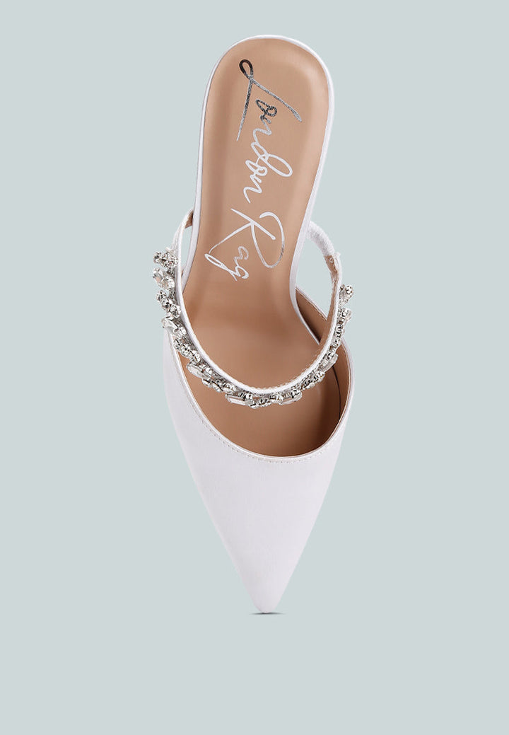 Sena Diamante Stiletto Mules Sandals-3