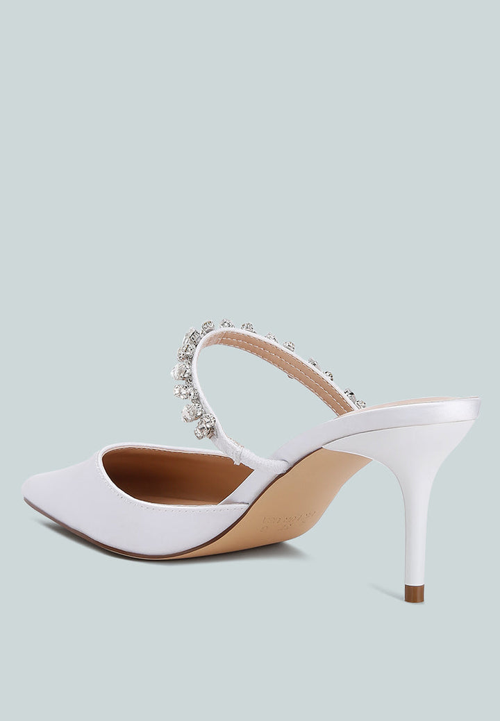 Sena Diamante Stiletto Mules Sandals-2