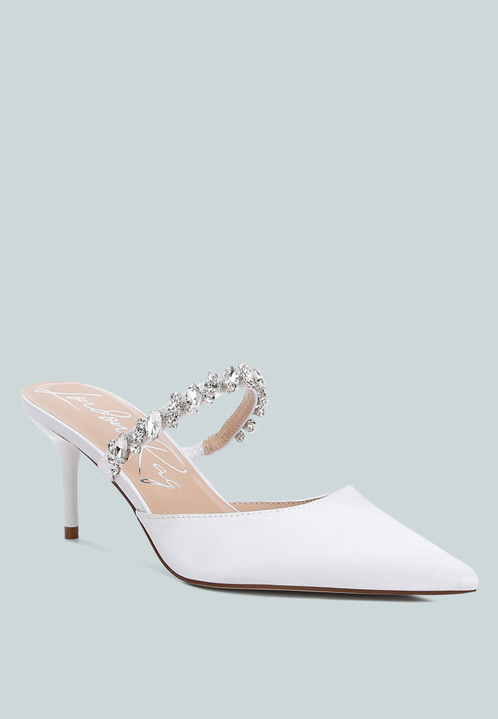 Sena Diamante Stiletto Mules Sandals-1