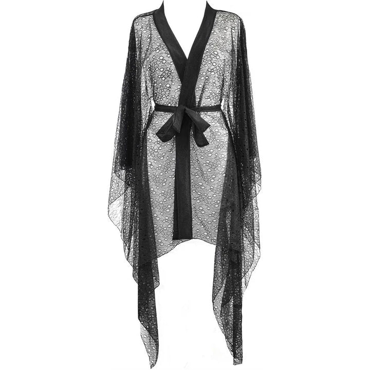 Sexy Sheer Lace Robe Axami Black Panther-2